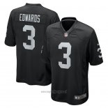 Maglia NFL Game Las Vegas Raiders Bryan Edwards 3 Nero