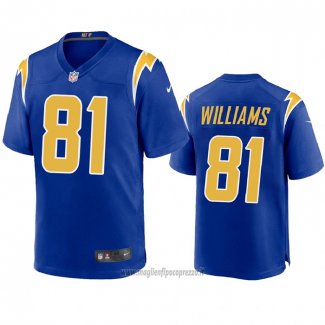 Maglia NFL Game Los Angeles Chargers 81 Mike Williams 2020 Blu