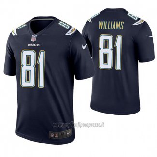 Maglia NFL Game Los Angeles Chargers 81 Mike Williams Blu