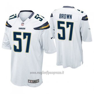 Maglia NFL Game Los Angeles Chargers Jatavis Brown Bianco