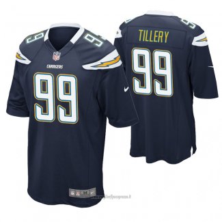 Maglia NFL Game Los Angeles Chargers Jerry Tillery Blu2