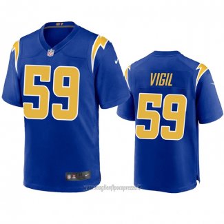 Maglia NFL Game Los Angeles Chargers Nick Vigil 2020 Blu