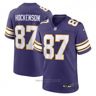 Maglia NFL Game Minnesota Vikings T.j. Hockenson Classic Viola