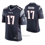 Maglia NFL Game New England Patriots Antonio Brown Blu2