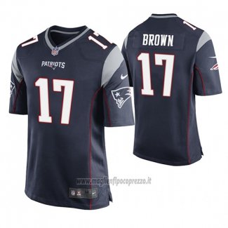 Maglia NFL Game New England Patriots Antonio Brown Blu2
