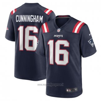 Maglia NFL Game New England Patriots Malik Cunningham Blu