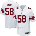 Maglia NFL Game New York Giants Banks Bianco