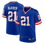 Maglia NFL Game New York Giants Tiki Barber Classic Retired Blu