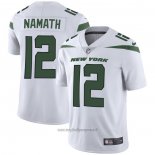 Maglia NFL Game New York Jets 12 Joe Namath Bianco