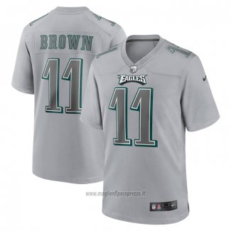 Maglia NFL Game Philadelphia Eagles A.J. Brown Atmosphere Fashion Grigio