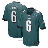 Maglia NFL Game Philadelphia Eagles Devonta Smith Super Bowl Lvii Patch Verde