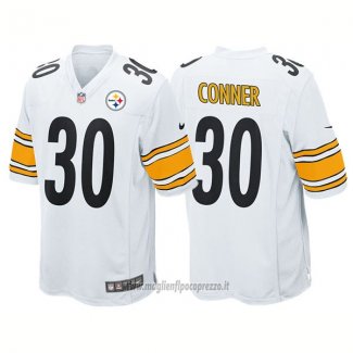 Maglia NFL Game Pittsburgh Steelers 30 James Conner Bianco