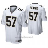Maglia NFL Game Saints Alex Okafor Bianco