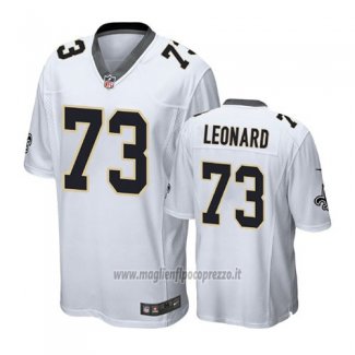 Maglia NFL Game Saints Rick Leonard Bianco