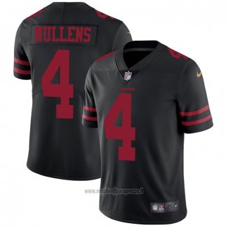 Maglia NFL Game San Francisco 49ers 4 Nick Mullens Nero