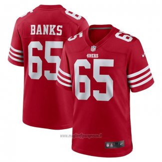 Maglia NFL Game San Francisco 49ers Aaron Banks Blu