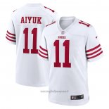 Maglia NFL Game San Francisco 49ers Brandon Aiyuk Bianco