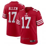 Maglia NFL Game San Francisco 49ers Brandon Allen Rosso