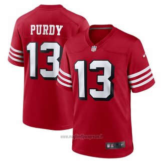 Maglia NFL Game San Francisco 49ers Brock Purdy Alternato Rosso