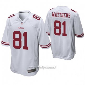 Maglia NFL Game San Francisco 49ers Jordan Matthews Bianco