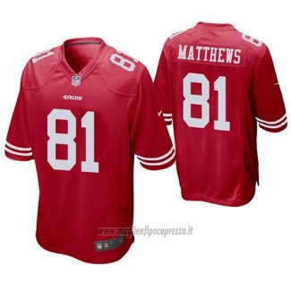 Maglia NFL Game San Francisco 49ers Jordan Matthews Rosso