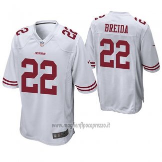 Maglia NFL Game San Francisco 49ers Matt Breida Bianco