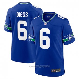 Maglia NFL Game Seattle Seahawks Quandre Diggs Throwback Blu