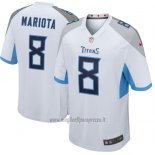 Maglia NFL Game Tennessee Titans 8 Marcus Mariota 2018 Bianco