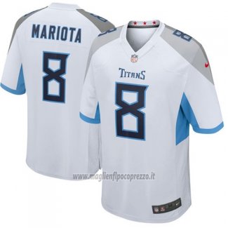 Maglia NFL Game Tennessee Titans 8 Marcus Mariota 2018 Bianco