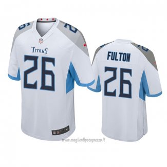 Maglia NFL Game Tennessee Titans Kristian Fulton Bianco