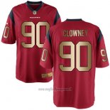 Maglia NFL Gold Game Houston Texans Clowney Rosso2