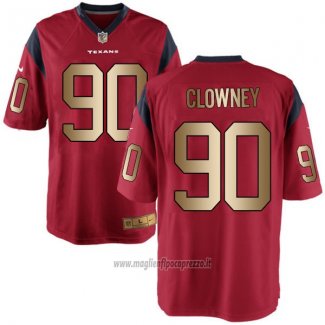 Maglia NFL Gold Game Houston Texans Clowney Rosso2