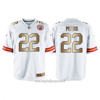 Maglia NFL Gold Game Kansas City Chiefs Peters Bianco