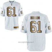 Maglia NFL Gold Game Las Vegas Raiders Hudson Bianco
