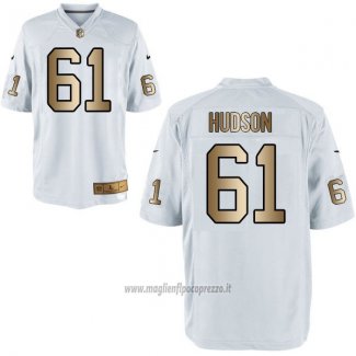 Maglia NFL Gold Game Las Vegas Raiders Hudson Bianco