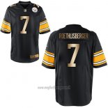 Maglia NFL Gold Game Pittsburgh Steelers Roethlisberger Nero