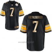 Maglia NFL Gold Game Pittsburgh Steelers Roethlisberger Nero