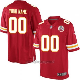 Maglia NFL Kansas City Chiefs Personalizzate Rosso