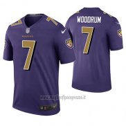 Maglia NFL Legend Baltimore Ravens Josh Woodrum Viola Color Rush