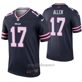 Maglia NFL Legend Buffalo Bills 17 Josh Allen Inverted Blu