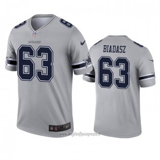 Maglia NFL Legend Dallas Cowboys Tyler Biadasz Inverted Grigio