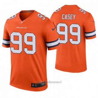 Maglia NFL Legend Denver Broncos Jurrell Casey Arancione Color Rush