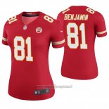 Maglia NFL Legend Donna Kansas City Chiefs Kelvin Benjamin Rosso Color Rush