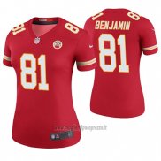 Maglia NFL Legend Donna Kansas City Chiefs Kelvin Benjamin Rosso Color Rush