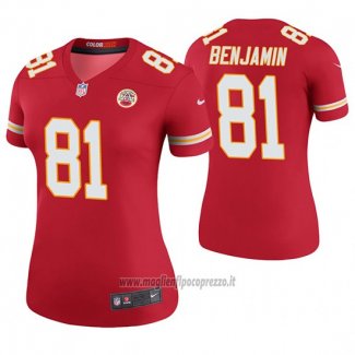 Maglia NFL Legend Donna Kansas City Chiefs Kelvin Benjamin Rosso Color Rush