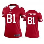 Maglia NFL Legend Donna San Francisco 49ers Jauan Jennings Rosso