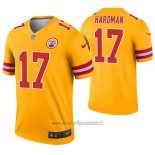 Maglia NFL Legend Kansas City Chiefs 17 Mecole Hardman Inverted Or