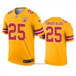 Maglia NFL Legend Kansas City Chiefs Clyde Edwards Helaire Inverted Or