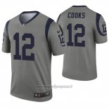 Maglia NFL Legend Los Angeles Rams 12 Brandin Cooks Inverted Grigio