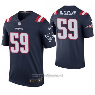 Maglia NFL Legend New England Patriots Albert Mcclellan Blu Color Rush